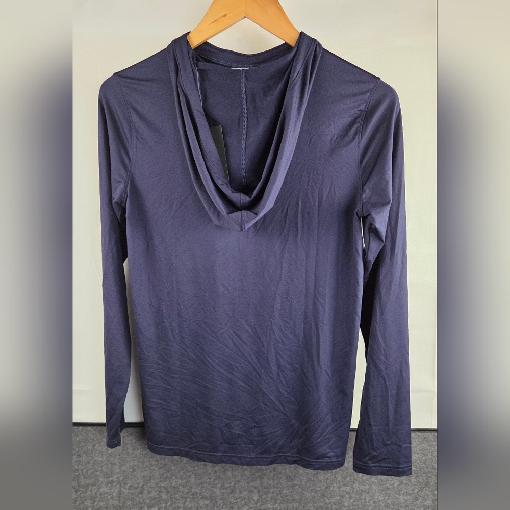 Under Armour Knockout Hoodie Womens XS Blue Long Sleeve Pullover Notre Dame Logo - Picture 3 of 6